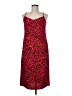 Nobody's Child 100% Polyester Animal Print Red Cocktail Dress Size M (estimated) - photo 1