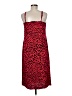Nobody's Child 100% Polyester Animal Print Red Cocktail Dress Size M (estimated) - photo 2