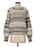 Cinq à Sept Stripes Brown Wool Pullover Sweater Size XS - photo 1