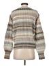Cinq à Sept Stripes Brown Wool Pullover Sweater Size XS - photo 2