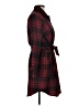 Pendleton 100% Virgin Wool Plaid Red Burgundy Casual Dress Size Med Petite - photo 4