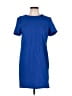 Zara Basic Solid Blue Casual Dress Size L - photo 1