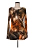 Apriori Brown Long Sleeve Blouse Size 8 - photo 1