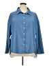 Shein Curve Blue Long Sleeve Blouse Size 3X - photo 1