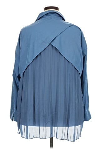 Shein Curve Long Sleeve Blouse (view 2)