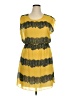 Enfocus 100% Polyester Yellow Casual Dress Size 14 - photo 1