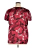 Daisy Fuentes 100% Polyester Burgundy Short Sleeve Blouse Size XL - photo 2