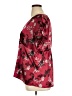 Daisy Fuentes 100% Polyester Burgundy Short Sleeve Blouse Size XL - photo 5