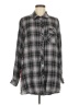 Tolani Plaid Gray Long Sleeve Button-Down Shirt Size M - photo 1