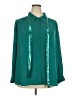Joan Rivers Teal Long Sleeve Blouse Size 2X - photo 1
