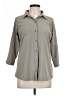 Columbia Solid Gray 3/4 Sleeve Blouse Size L - photo 1