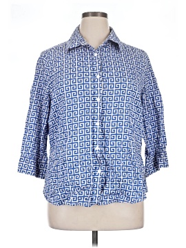 Foxcroft 3/4 Sleeve Button-Down Shirt (view 1)