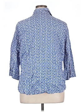 Foxcroft 3/4 Sleeve Button-Down Shirt (view 2)