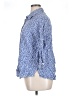 Foxcroft 100% Cotton Print Blue 3/4 Sleeve Button-Down Shirt Size 16w - photo 5