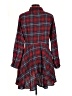Missguided Plaid Red Burgundy Casual Dress Size 12 - photo 2