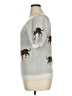 Bibi Animal Print Silver Pullover Sweater Size XL - photo 5