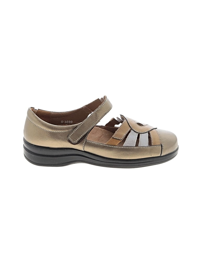 Pre-owned Assorted Brands Sandals In Tan