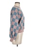 LUCCA Checkered-gingham Pink Pullover Sweater Size M - photo 4