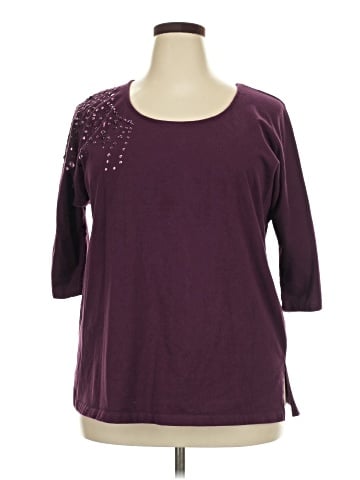 Roaman's 3/4 Sleeve T-Shirt (view 1)