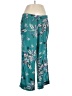 Johnny Was 100% Silk Floral Teal Silk Pants Size XL - photo 1