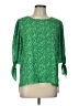 CeCe Green 3/4 Sleeve Blouse Size L - photo 1
