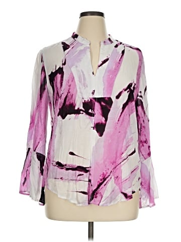 CALVIN KLEIN JEANS 3/4 Sleeve Blouse (view 1)