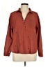 Sundry 100% Cotton Brown 3/4 Sleeve Button-Down Shirt Size Lg (3) - photo 1