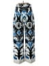 Zara Print Blue Casual Pants Size S - photo 2