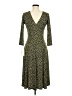 Lily Animal Print Green Casual Dress Size M - photo 2