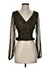Kookai 100% Polyester Gold Long Sleeve Blouse Size EU 34 / US 4 - photo 1