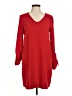 Tahari 100% Polyester Solid Red Casual Dress Size 8 - photo 1