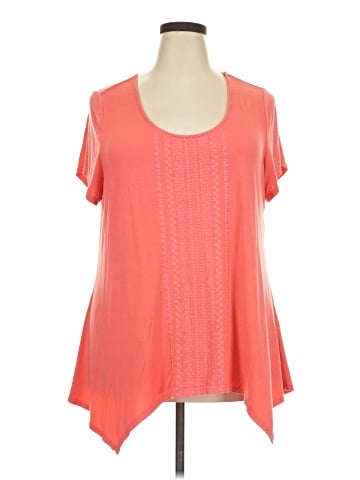 Adrianna Papell Short Sleeve Blouse (view 1)