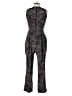 Vena Cava 100% Silk Graphic Gray Jumpsuit Size 10 - photo 2