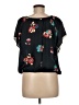 American Eagle Outfitters 100% Polyester Black Short Sleeve Blouse Size M - photo 2