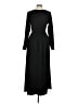 Unbranded Solid Black Casual Dress Size M - photo 2