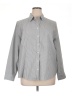 Chico's Gray Long Sleeve Button-Down Shirt Size XL - photo 1