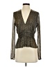 Parker Metallic Gold Long Sleeve Blouse Size S - photo 1