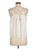Naked Zebra 100% Polyester White Sleeveless Blouse Size M - photo 2