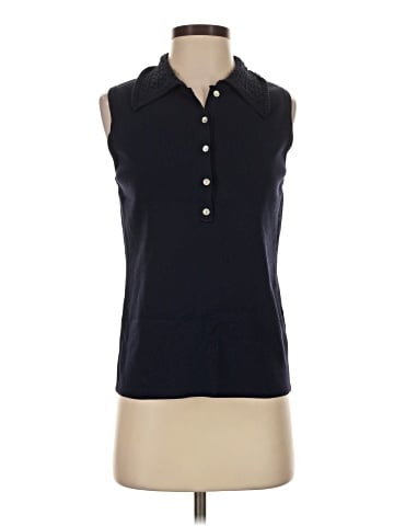 T Tahari Sleeveless Button-Down Shirt (view 1)