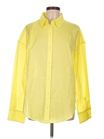 Express 3/4 Sleeve Button-Down Shirt (view 1)