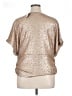Express Metallic Gold Short Sleeve Top Size XL - photo 2