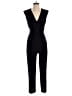 MNG 100% Polyester Solid Black Jumpsuit Size 6 - photo 1
