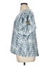 wonderly Tie-dye Blue Short Sleeve Blouse Size 1X - photo 5