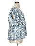wonderly Tie-dye Blue Short Sleeve Blouse Size 1X - photo 4