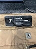 Hurley 100% Polyester Solid Tan Khaki Shorts Size 7 - photo 3