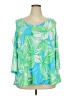 Ruby Rd. Green 3/4 Sleeve Top Size 2X - photo 1