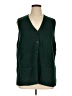 Karen Scott Green Sweater Vest Size 1X - photo 1