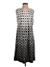 Perceptions Graphic Silver Casual Dress Size S - photo 1