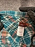 Tea 100% Cotton Plaid Teal Long Sleeve Button-Down Shirt Size 2 - photo 3