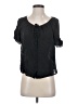 Joie 100% Silk Black Short Sleeve Silk Top Size XS - photo 1